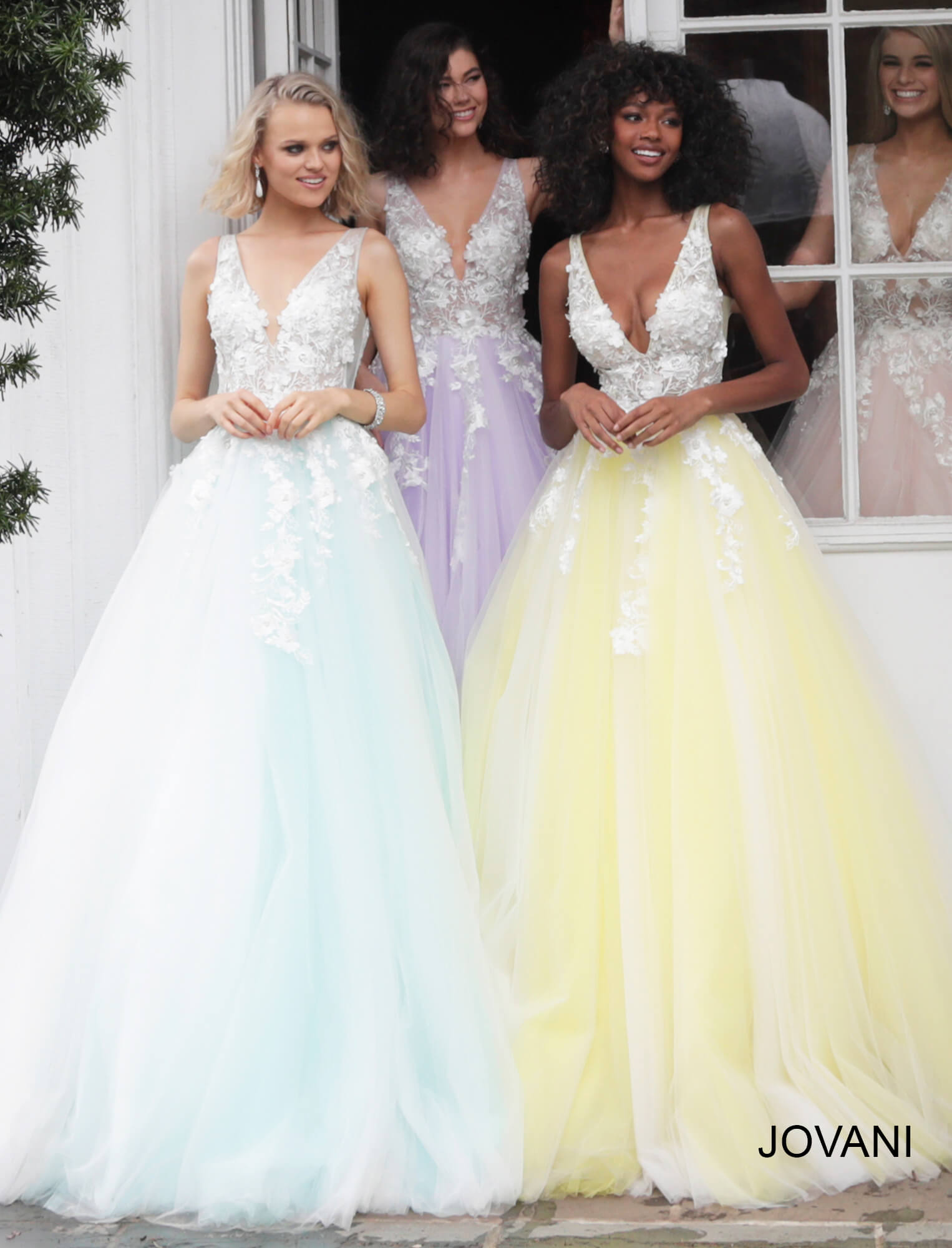 Tulle Sleeveless A line Gown by Jovani 55634 ABC Fashion
