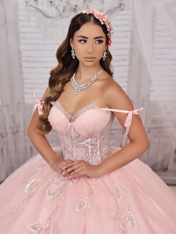 Strapless Corset Quinceanera Dress by LizLuo Fiesta 56521