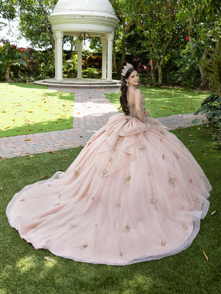3D Floral Strapless Ball Gown by LizLuo Fiesta 56525