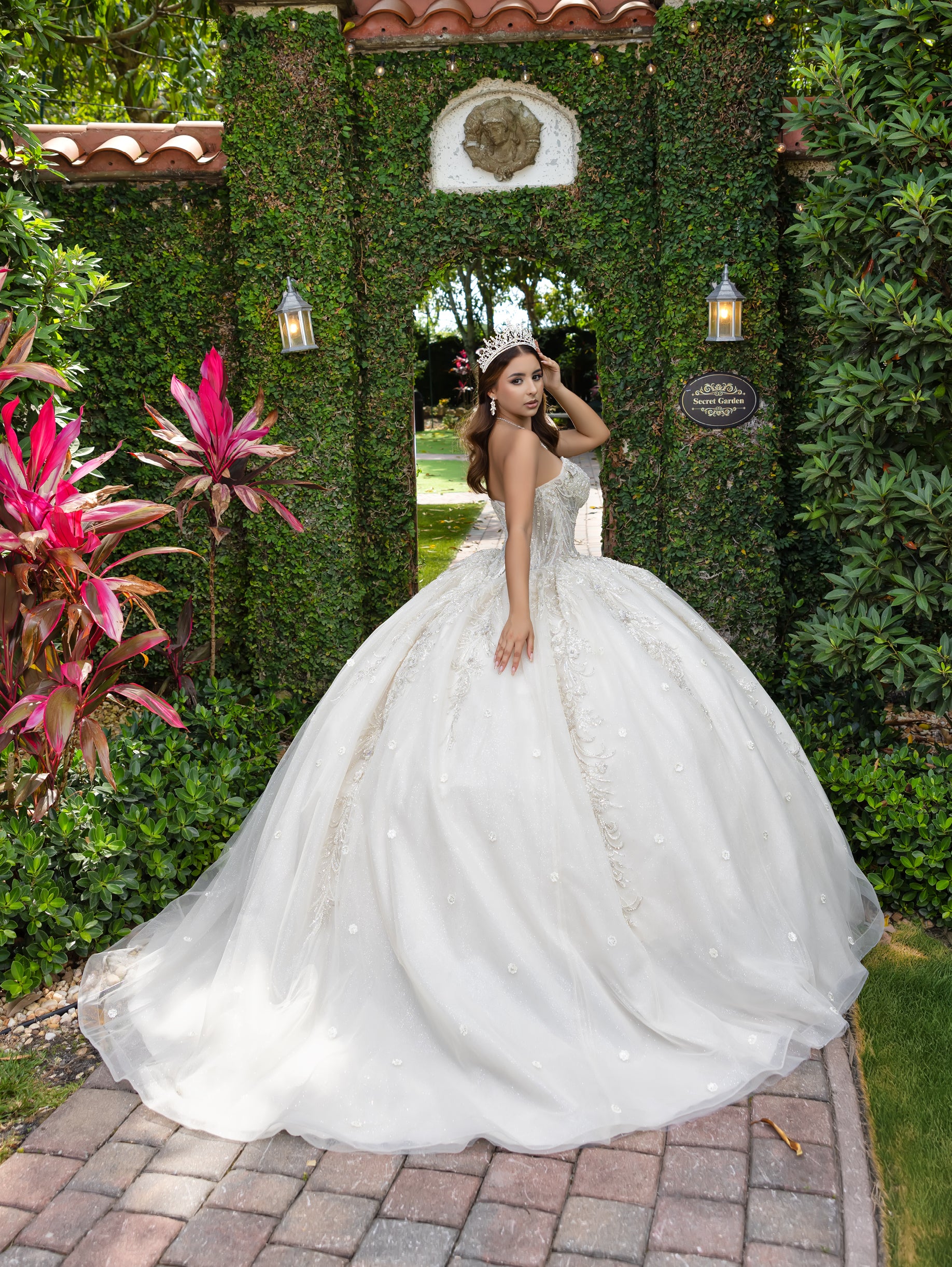 Applique Strapless Ball Gown by LizLuo Fiesta 56532 – ABC Fashion