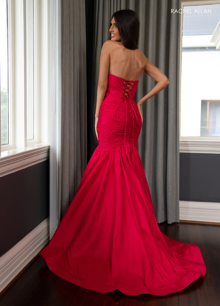 Taffeta Strapless Mermaid Dress by Rachel Allan 70792