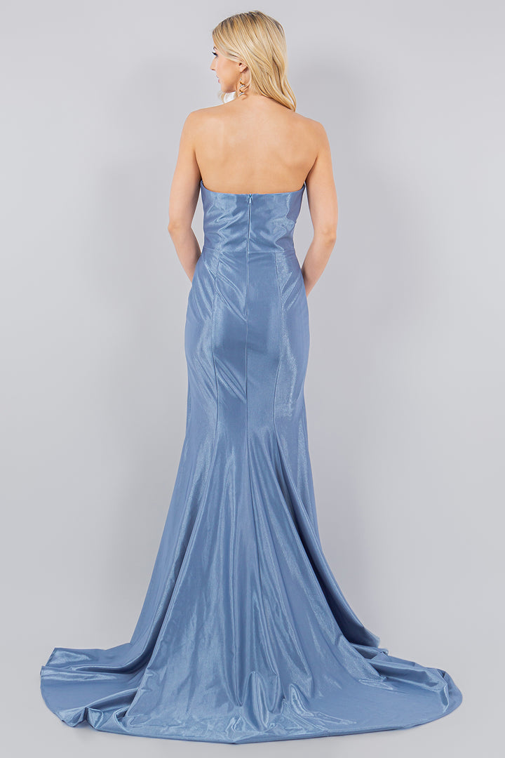 Satin Strapless Mermaid Dress by Cinderella Couture 8083J
