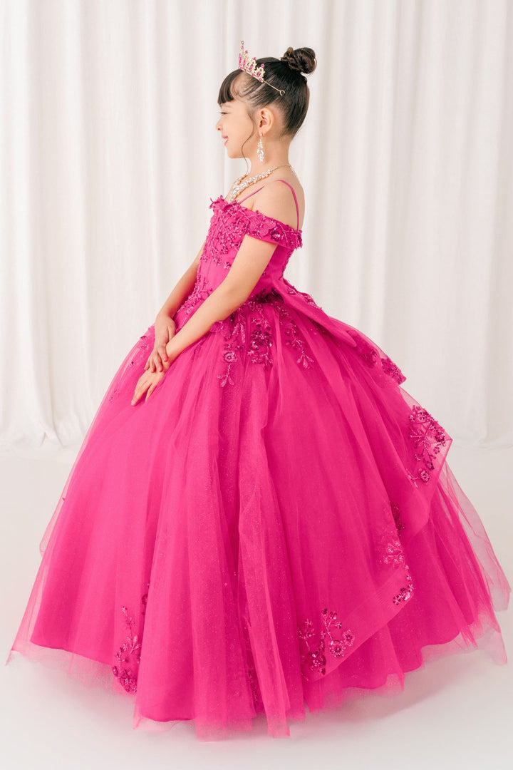 Girls Butterfly Off Shoulder Gown by Cinderella Couture 8111