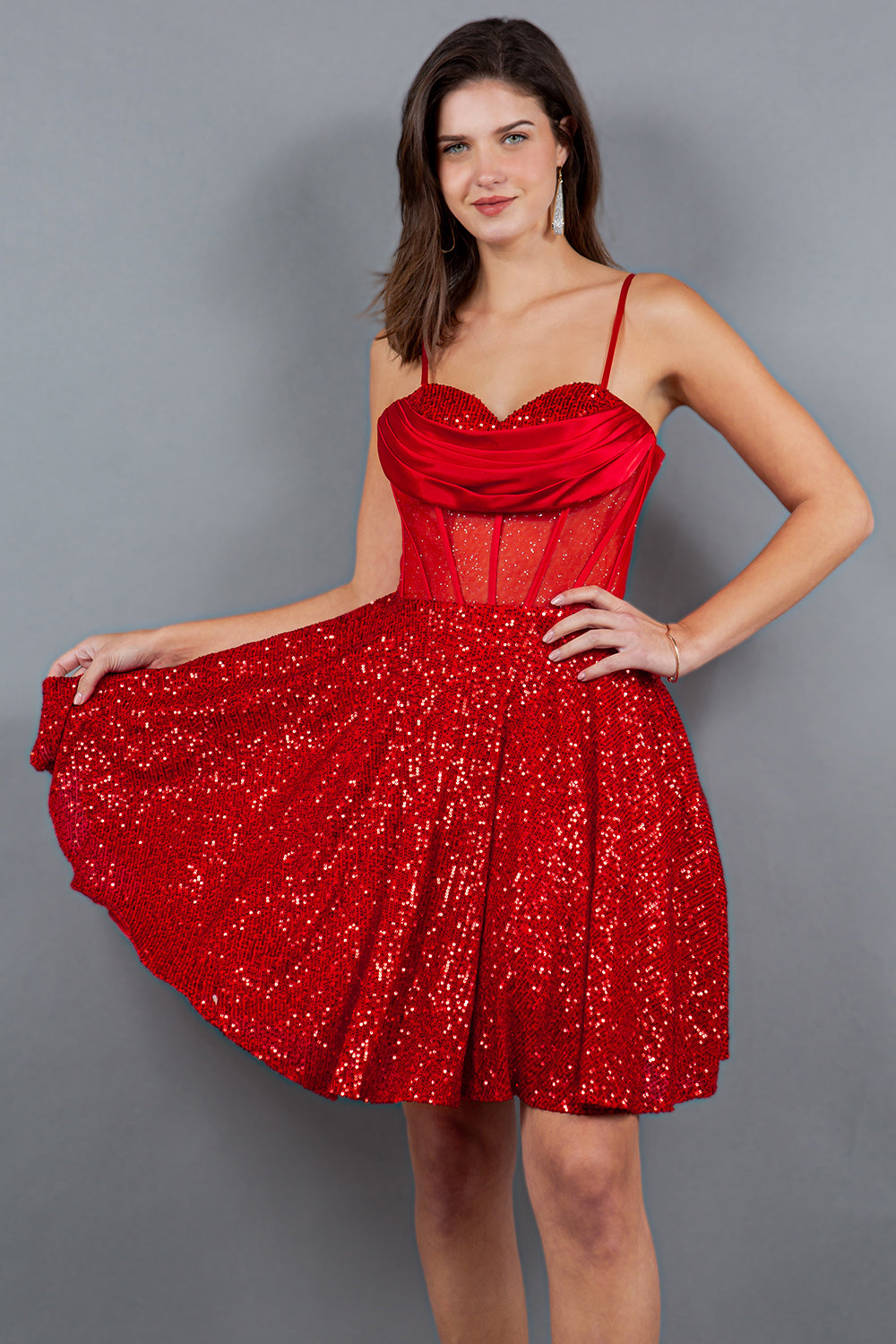 Sequence red dress new arrivals