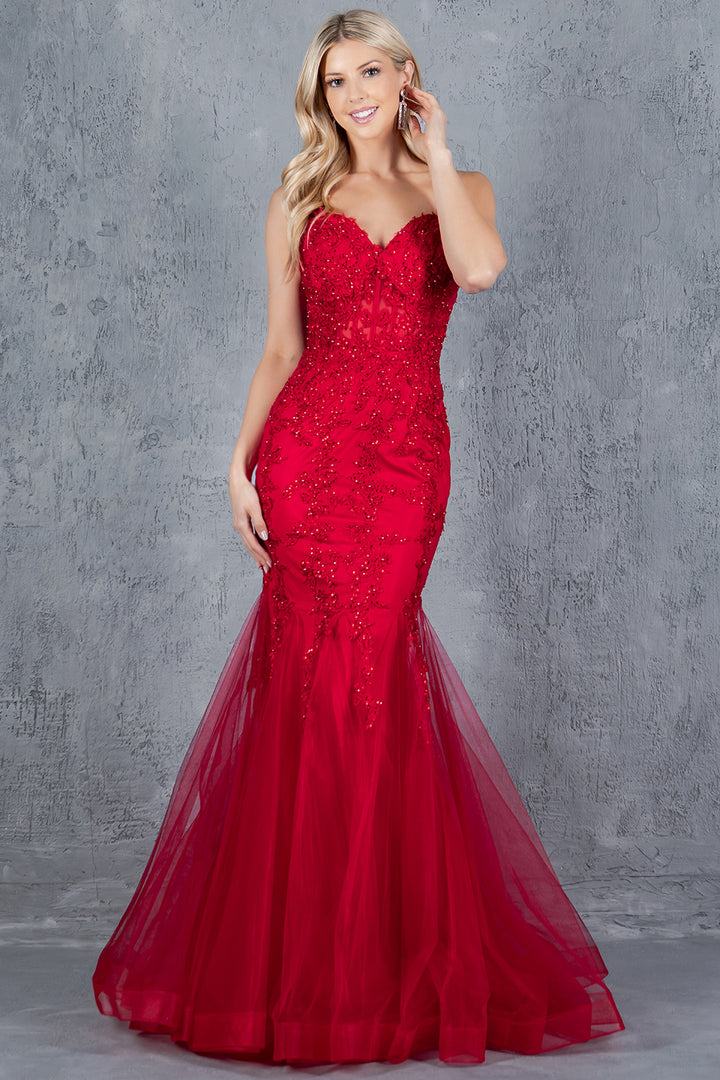 Sleeveless Mermaid Dress by Cinderella Couture 8175J