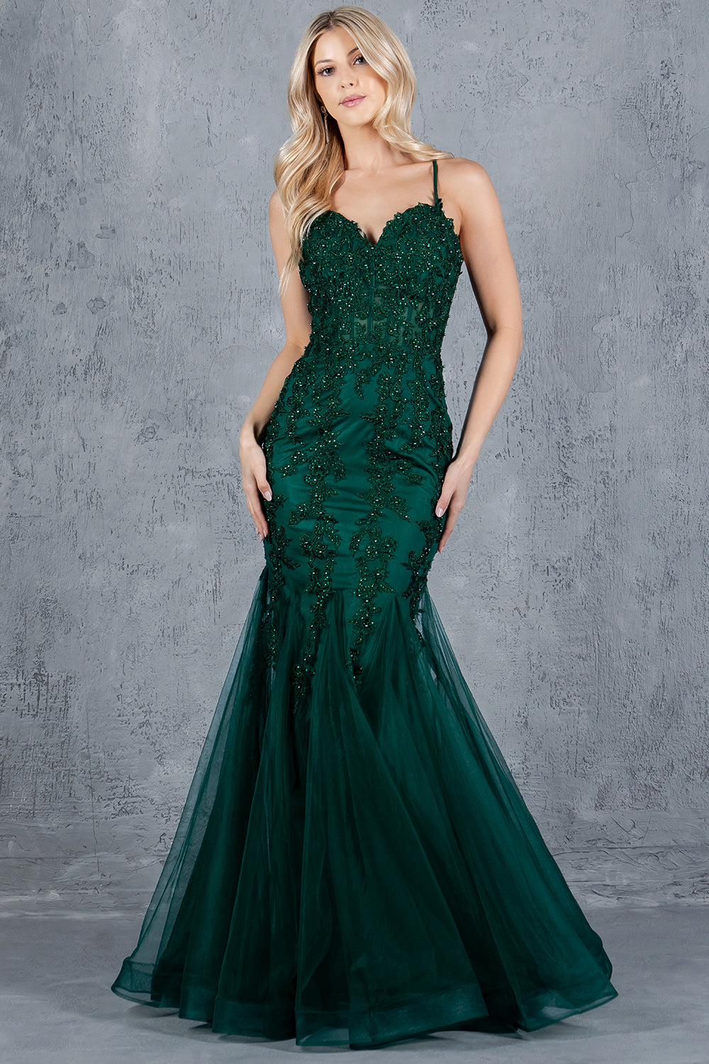 Sleeveless Mermaid Dress by Cinderella Couture 8175J