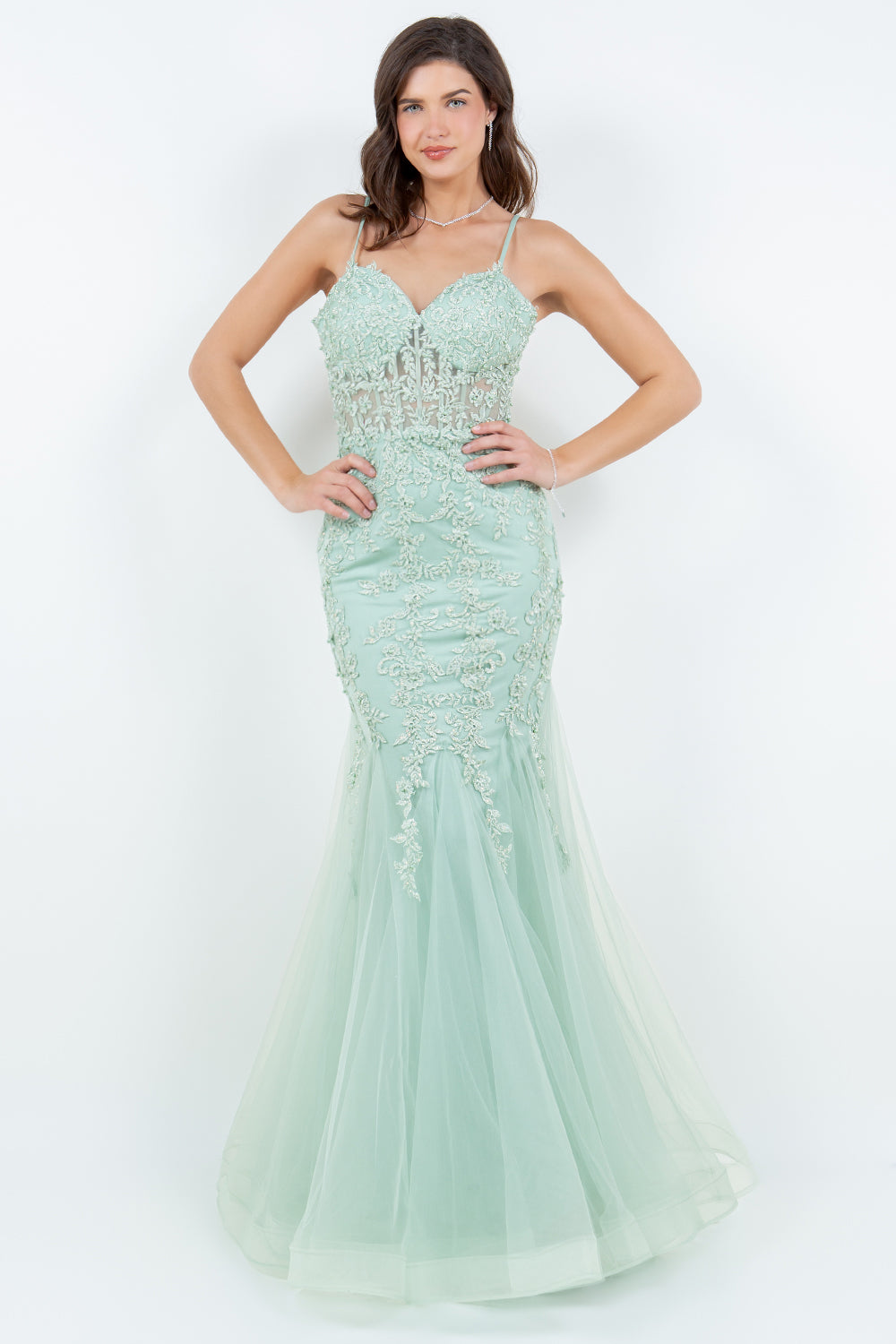 Sleeveless Mermaid Dress by Cinderella Couture 8175J