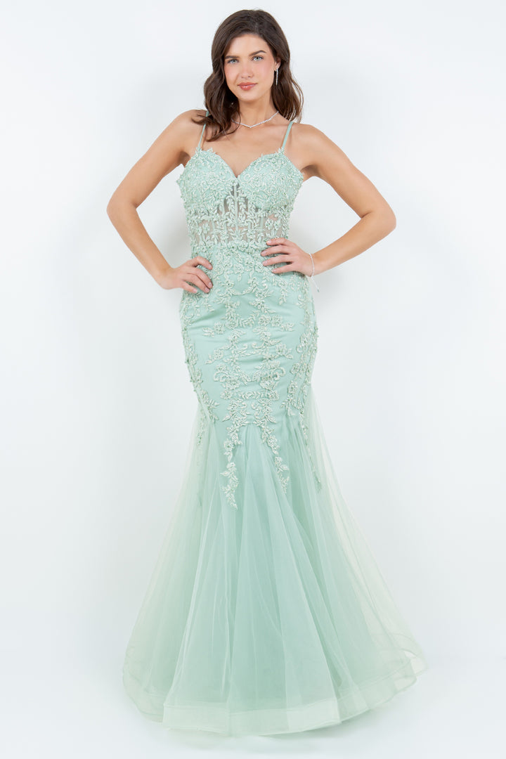 Sleeveless Mermaid Dress by Cinderella Couture 8175J
