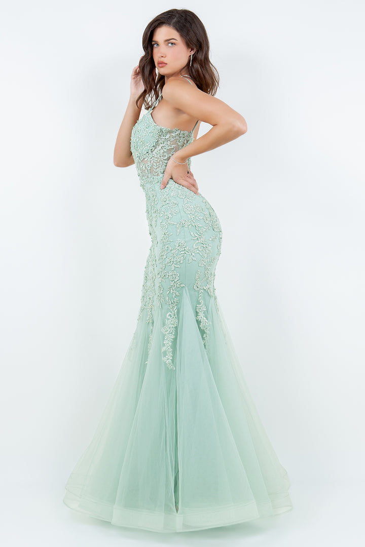Sleeveless Mermaid Dress by Cinderella Couture 8175J