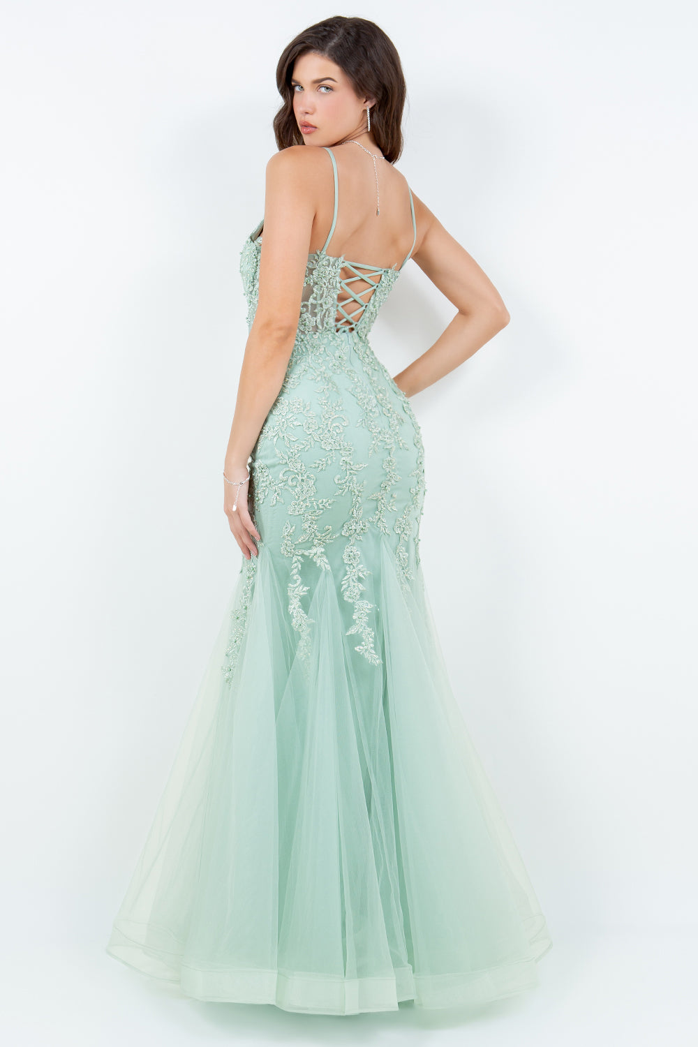 Sleeveless Mermaid Dress by Cinderella Couture 8175J