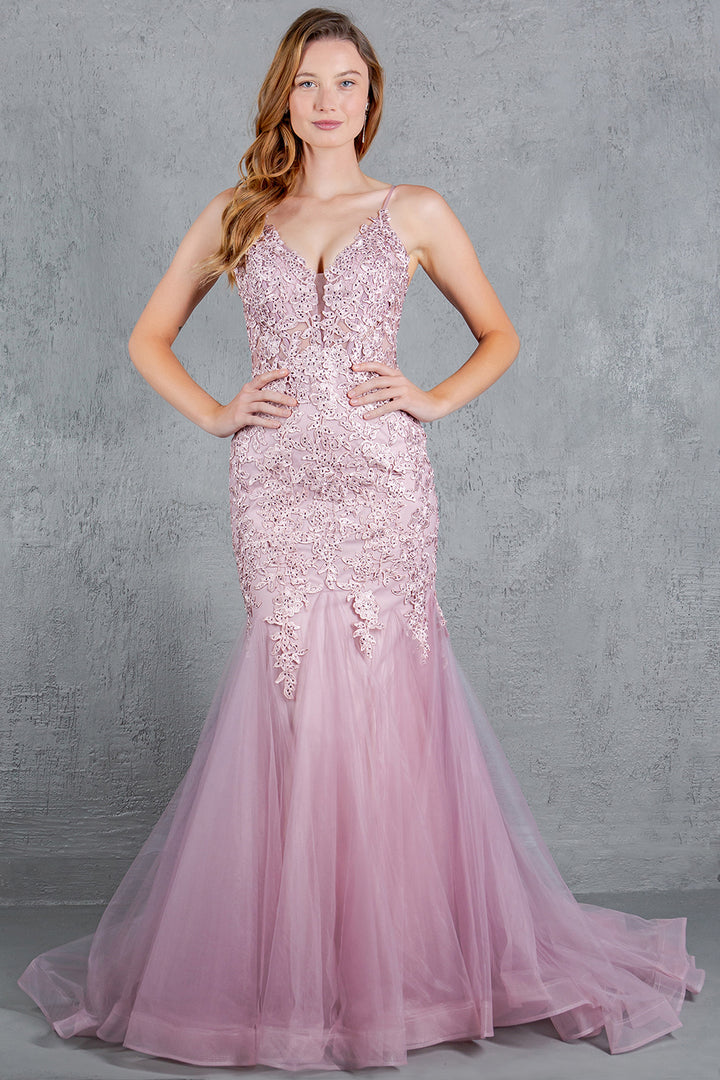 Sleeveless Mermaid Dress by Cinderella Couture 8178J