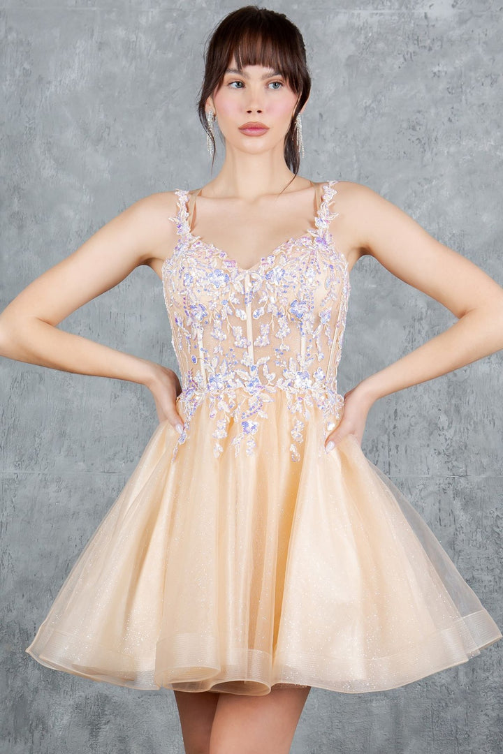 Short Sleeveless Dress by Cinderella Couture 8305J