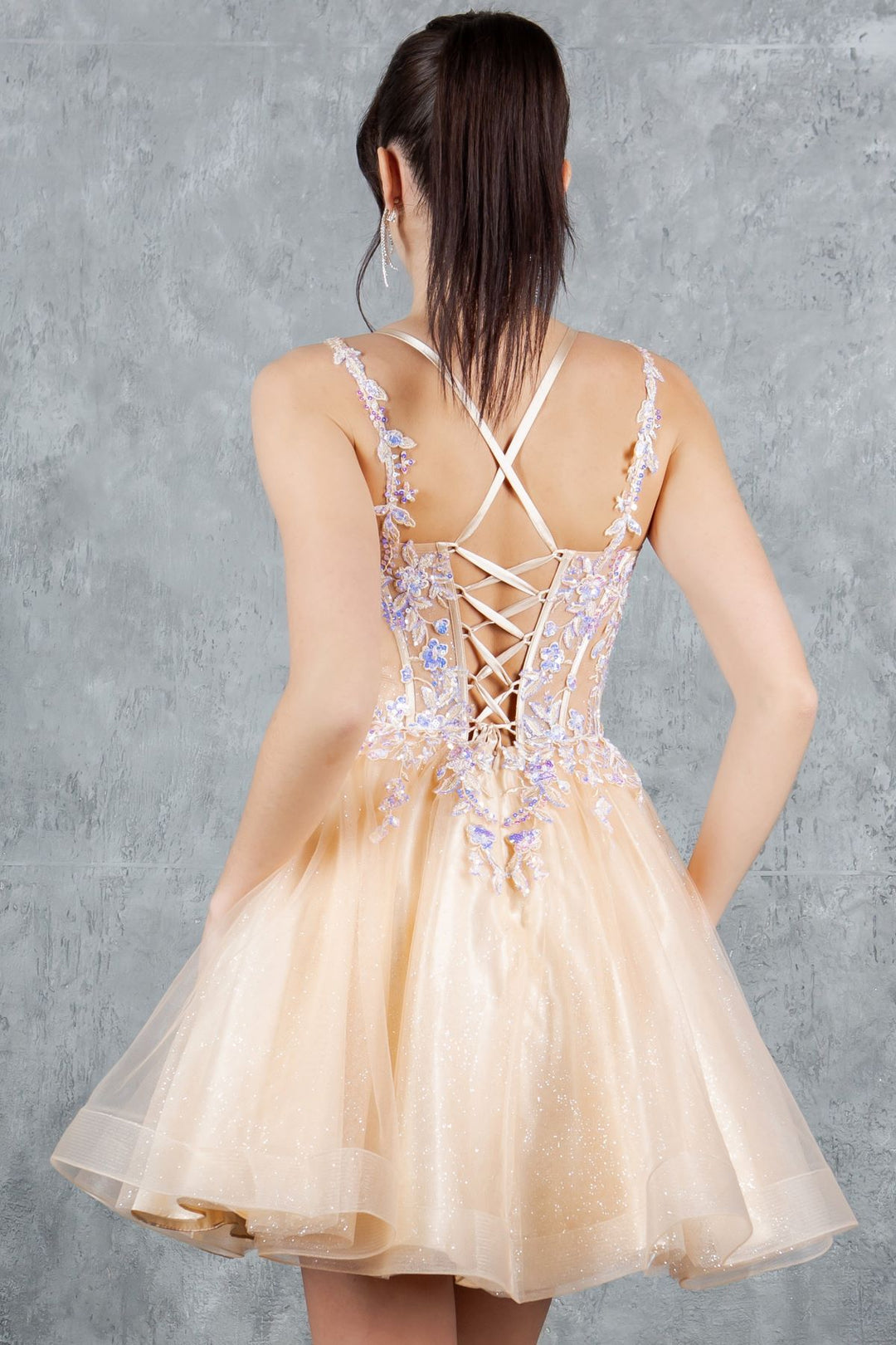 Short Sleeveless Dress by Cinderella Couture 8305J