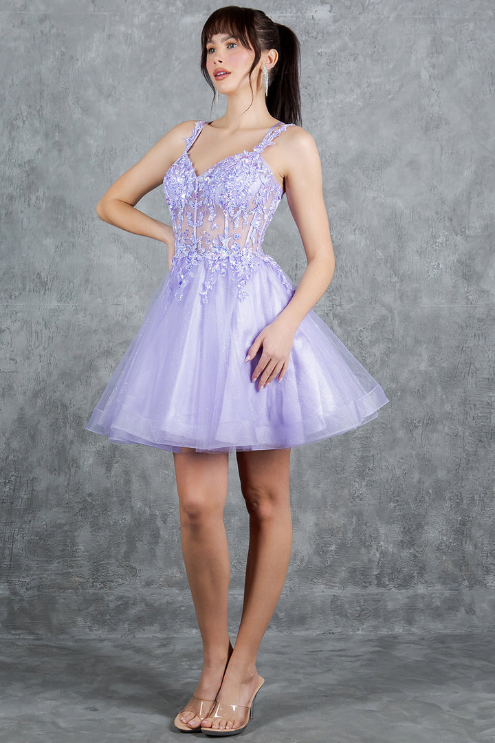 Short Sleeveless Dress by Cinderella Couture 8305J