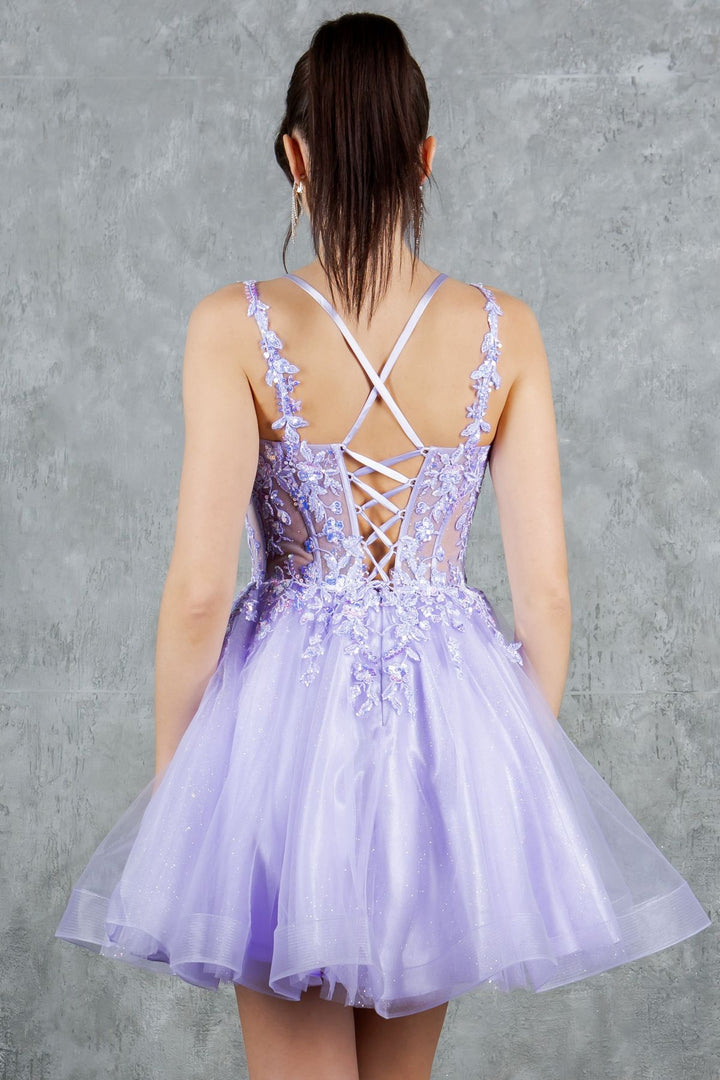 Short Sleeveless Dress by Cinderella Couture 8305J