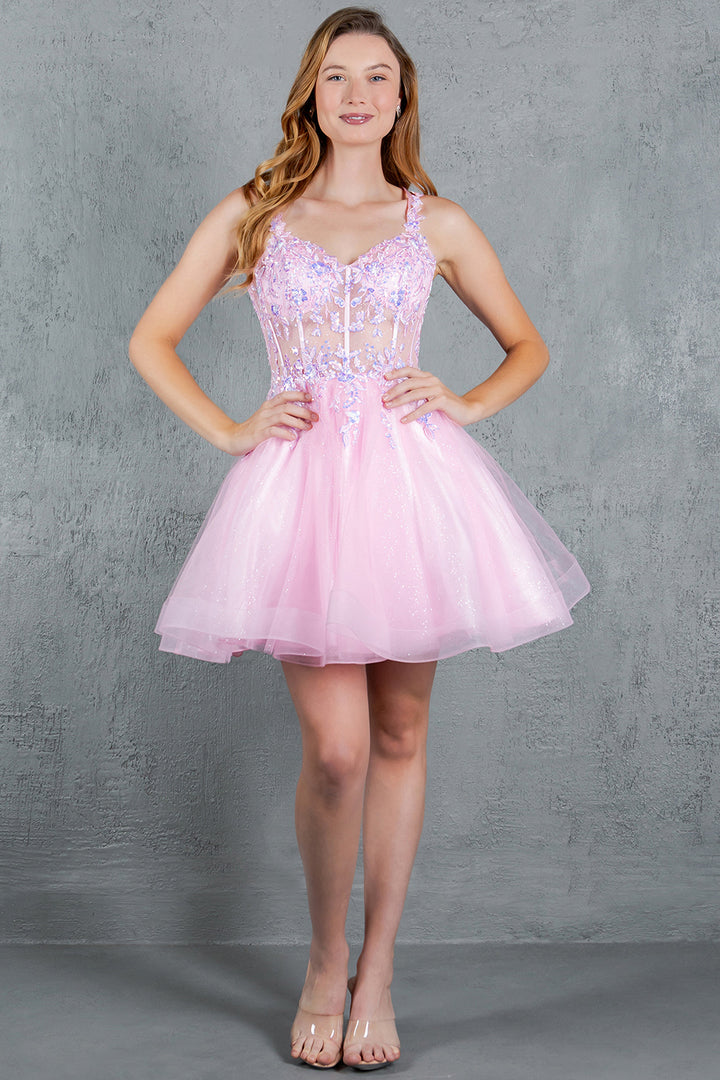 Short Sleeveless Dress by Cinderella Couture 8305J