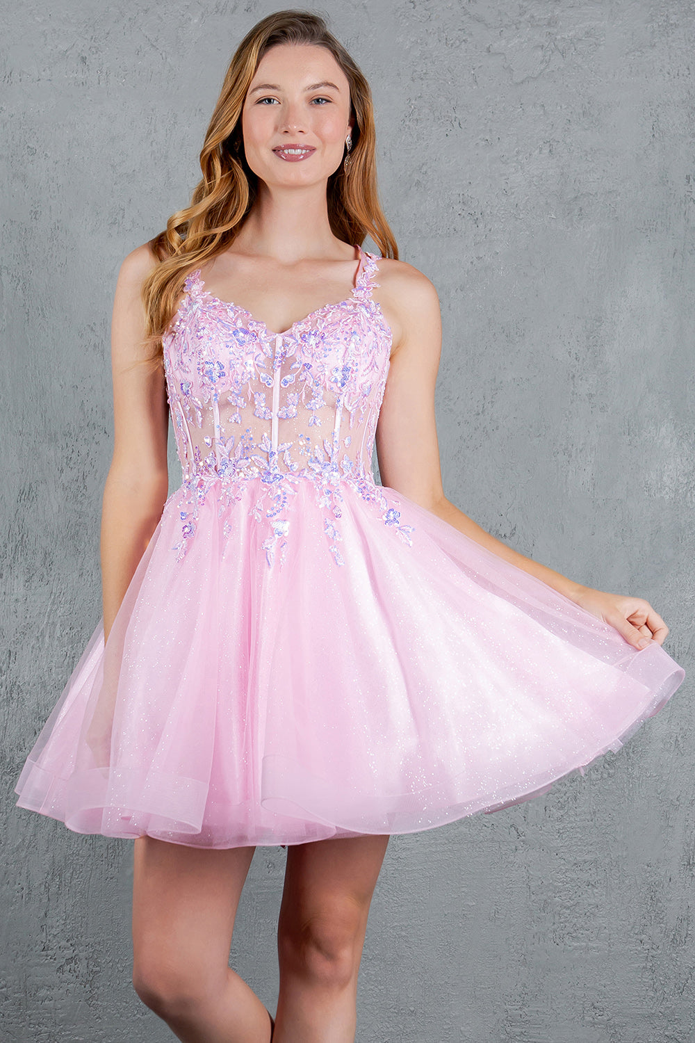 Short Sleeveless Dress by Cinderella Couture 8305J