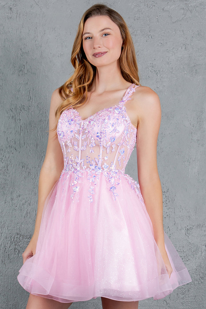 Short Sleeveless Dress by Cinderella Couture 8305J