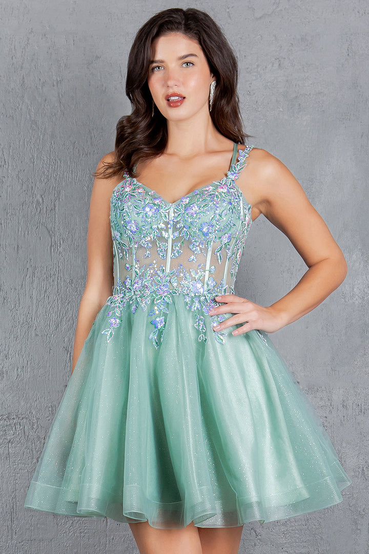 Short Sleeveless Dress by Cinderella Couture 8305J