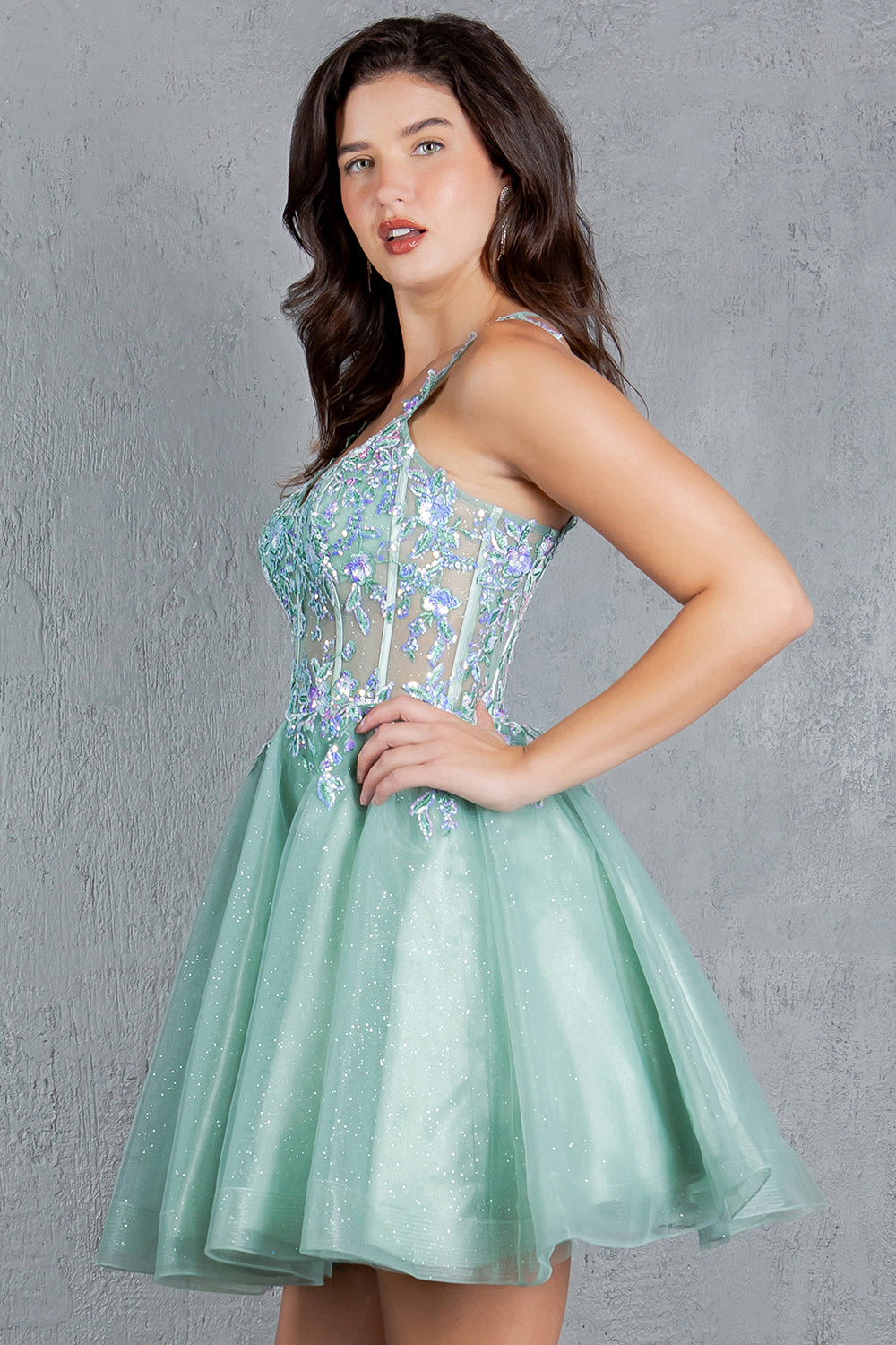 Short Sleeveless Dress by Cinderella Couture 8305J