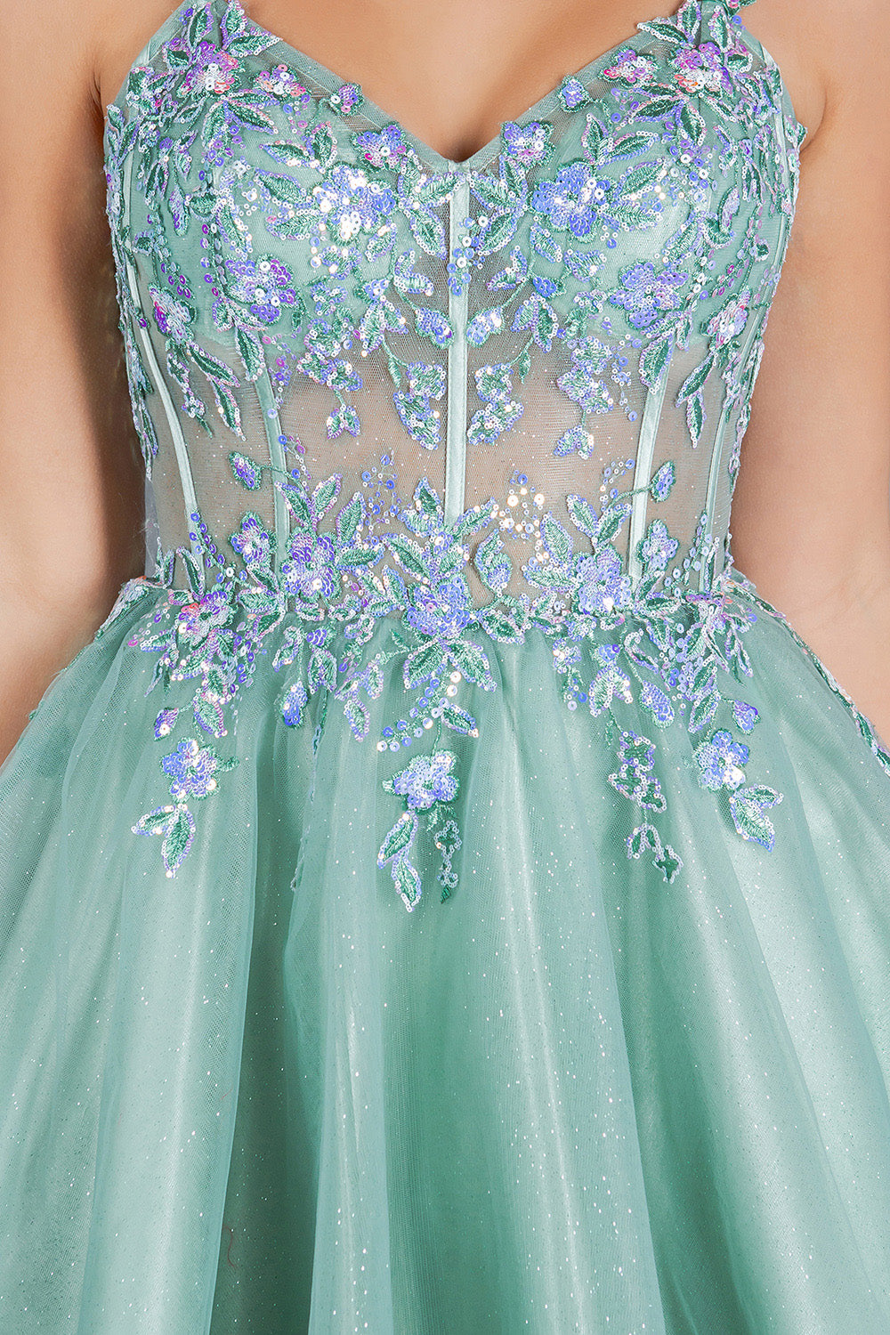 Short Sleeveless Dress by Cinderella Couture 8305J