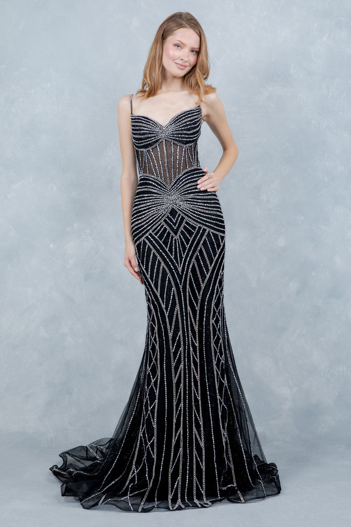 Fitted Sleeveless Gown by Cinderella Couture 8376J