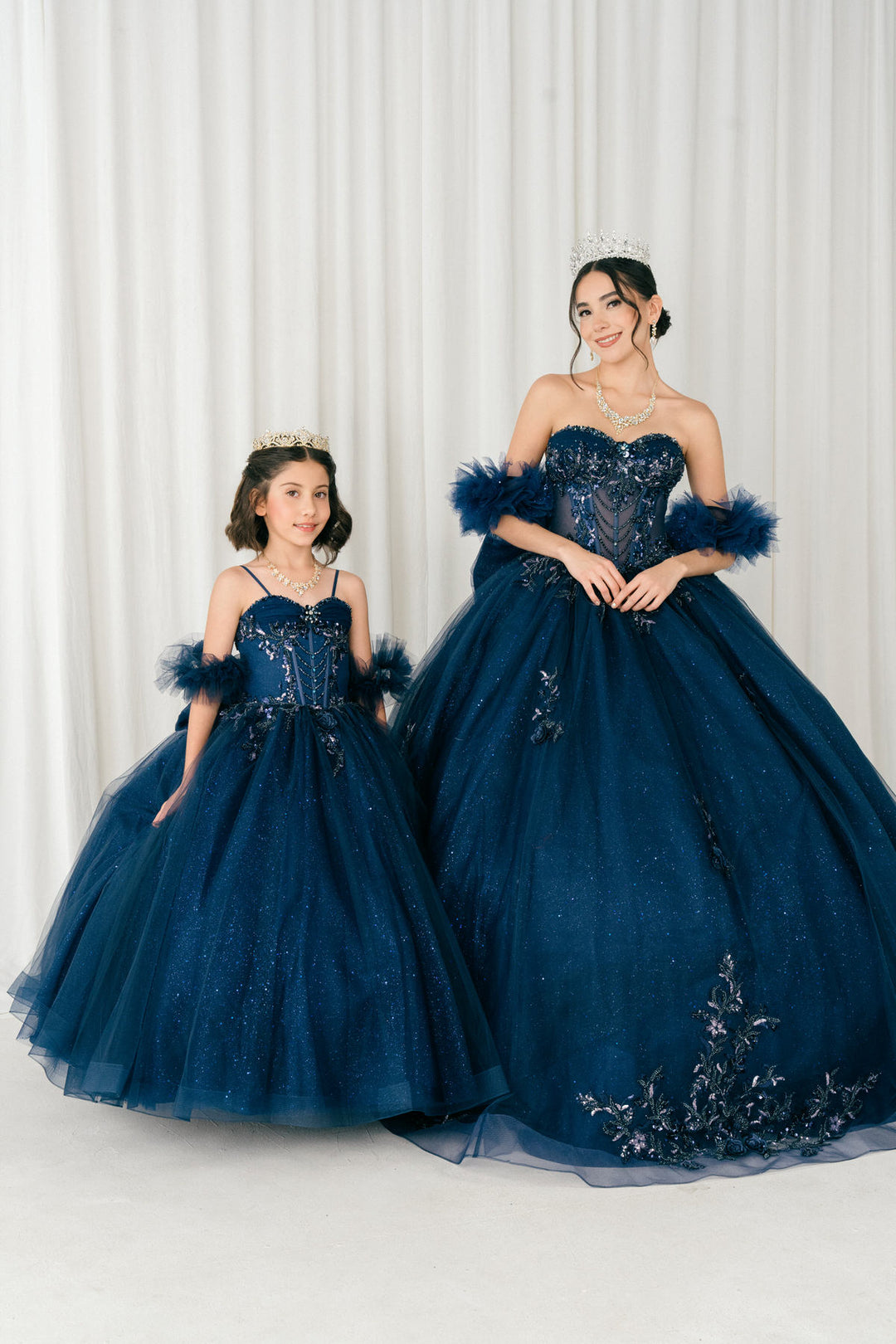 Ruffled Sleeve Ball Gown by Cinderella Couture 8380J