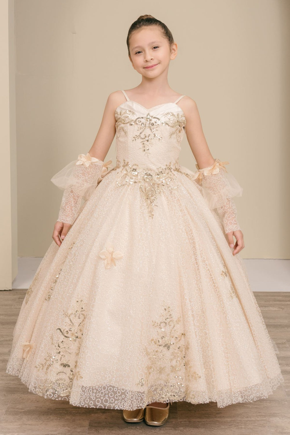 Girls Sleeveless Gown by Cinderella Couture 8385