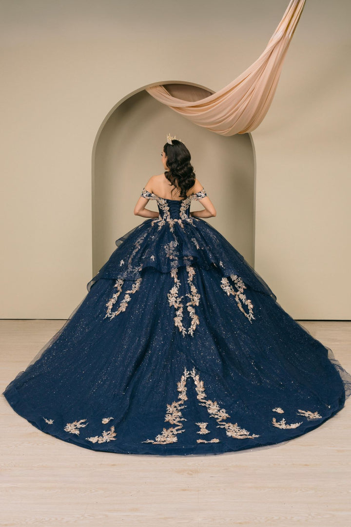 Off Shoulder Ball Gown by Cinderella Couture 8390JQ