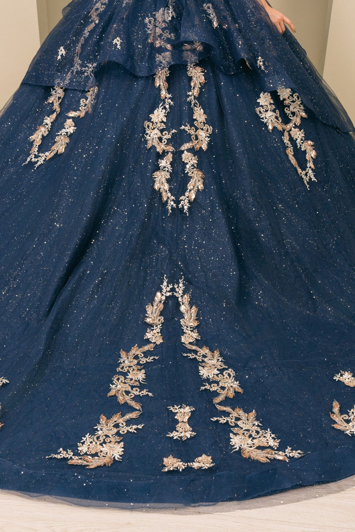 Off Shoulder Ball Gown by Cinderella Couture 8390JQ