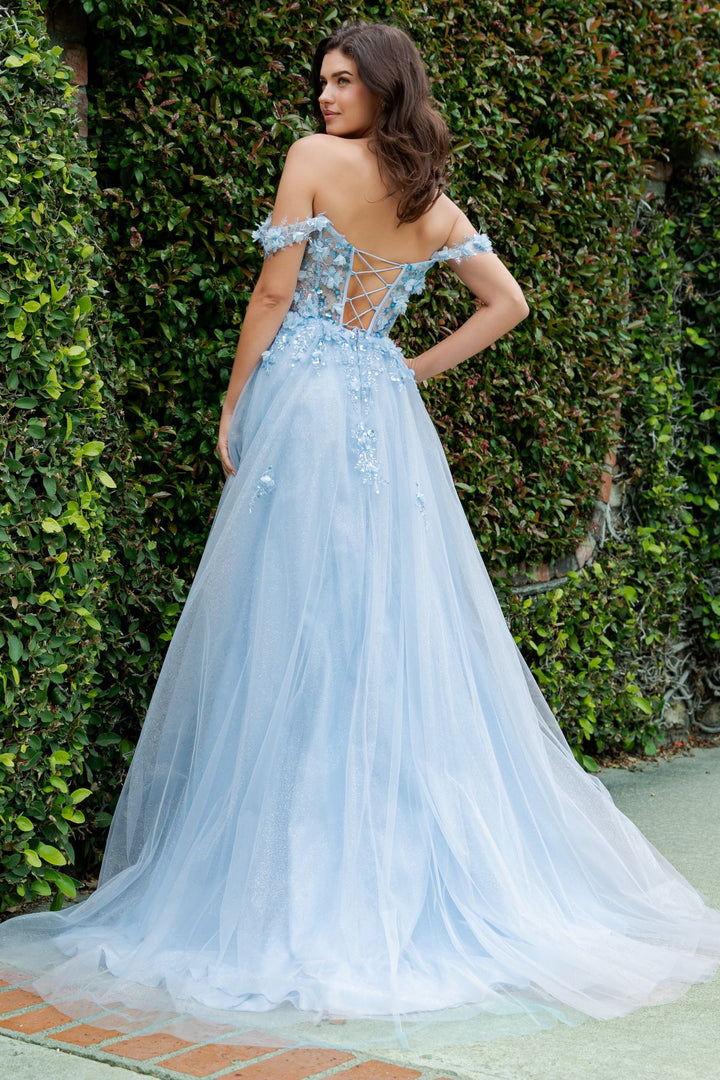 Off Shoulder A-line Gown by Cinderella Couture 8403J