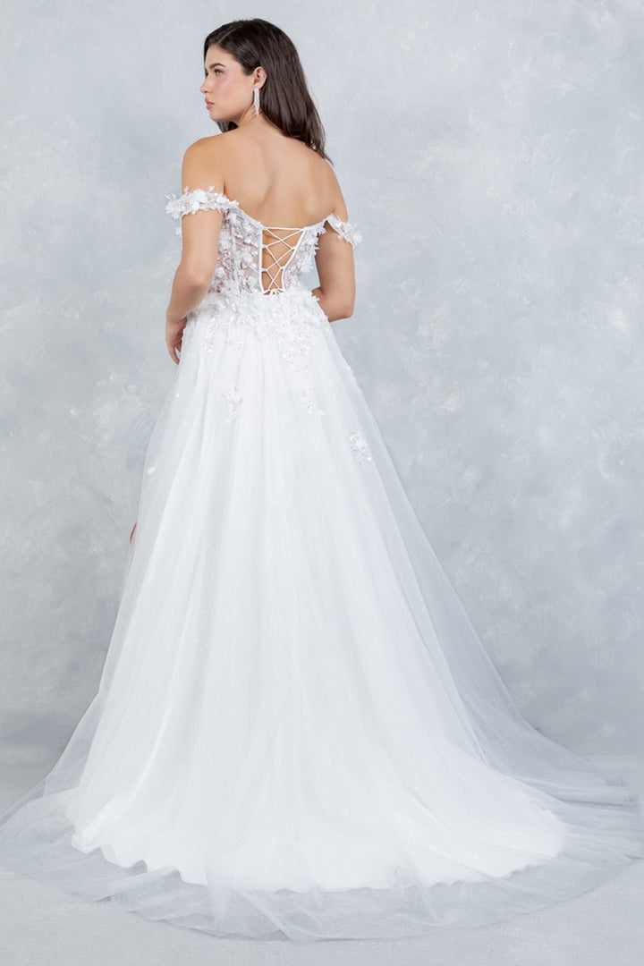 Off Shoulder A-line Gown by Cinderella Couture 8403J