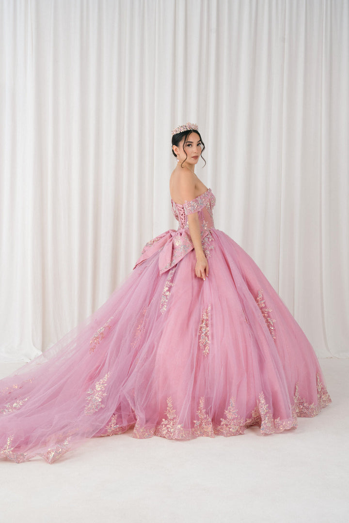 Off Shoulder Ball Gown by Cinderella Couture 8405JQ