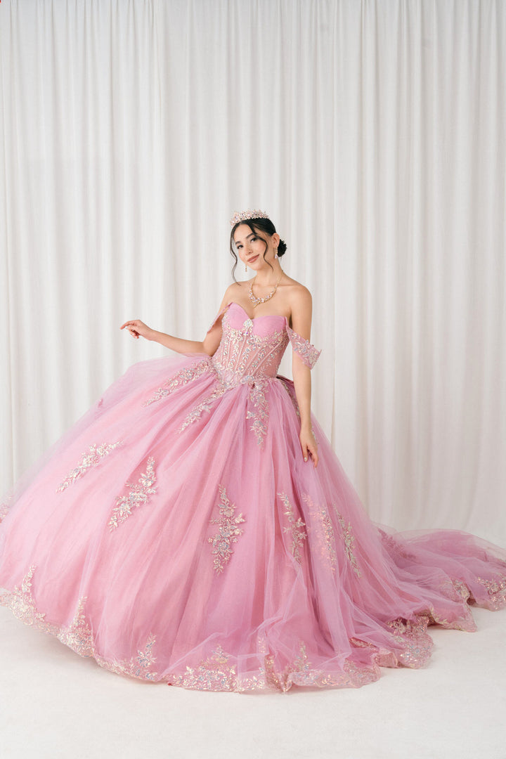 Off Shoulder Ball Gown by Cinderella Couture 8405JQ