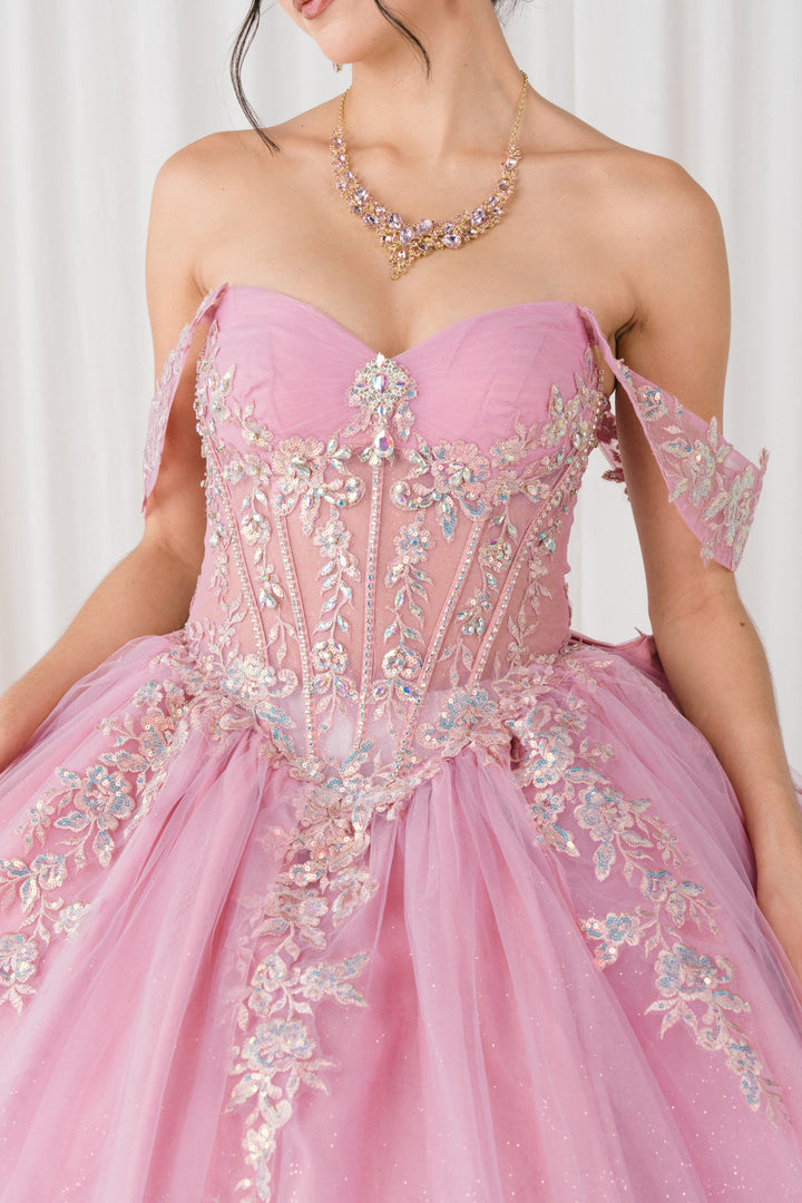 Off Shoulder Ball Gown by Cinderella Couture 8405JQ