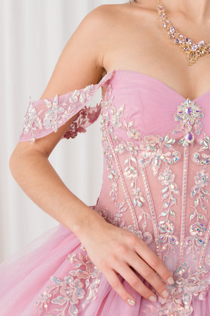 Off Shoulder Ball Gown by Cinderella Couture 8405JQ