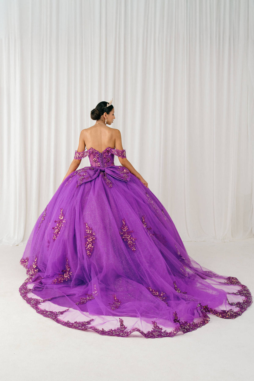 Off Shoulder Ball Gown by Cinderella Couture 8405JQ