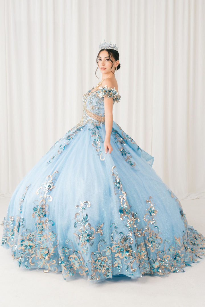 Off Shoulder Ball Gown by Cinderella Couture 8420JQ