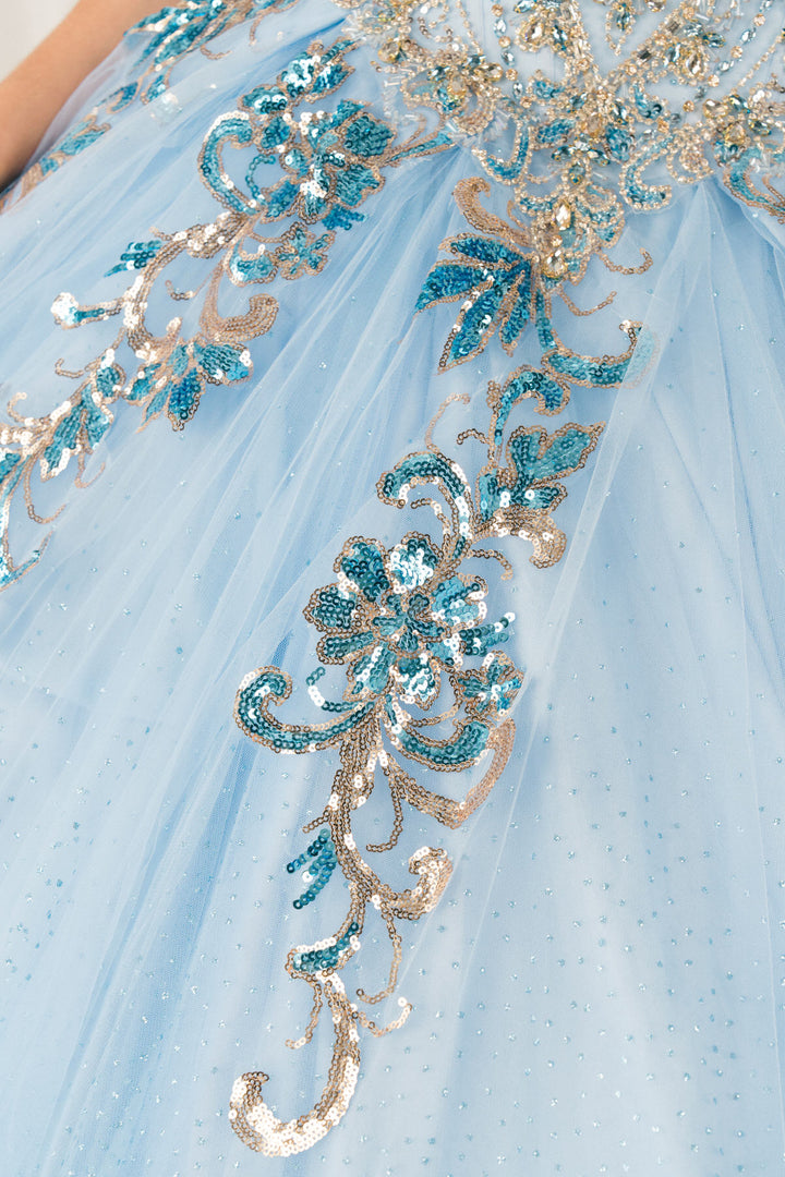 Off Shoulder Ball Gown by Cinderella Couture 8420JQ