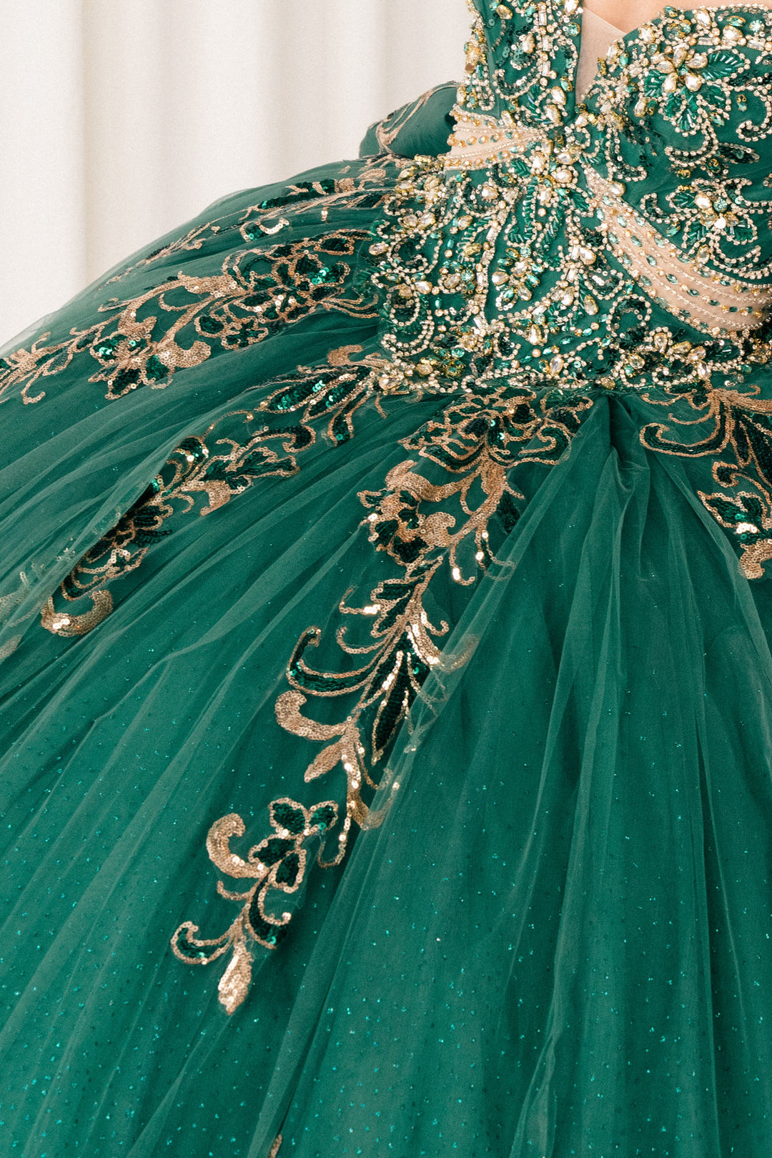 Off Shoulder Ball Gown by Cinderella Couture 8420JQ