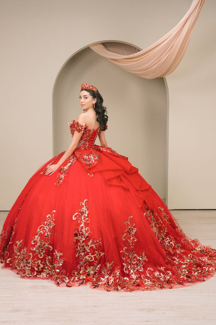 Off Shoulder Ball Gown by Cinderella Couture 8420JQ