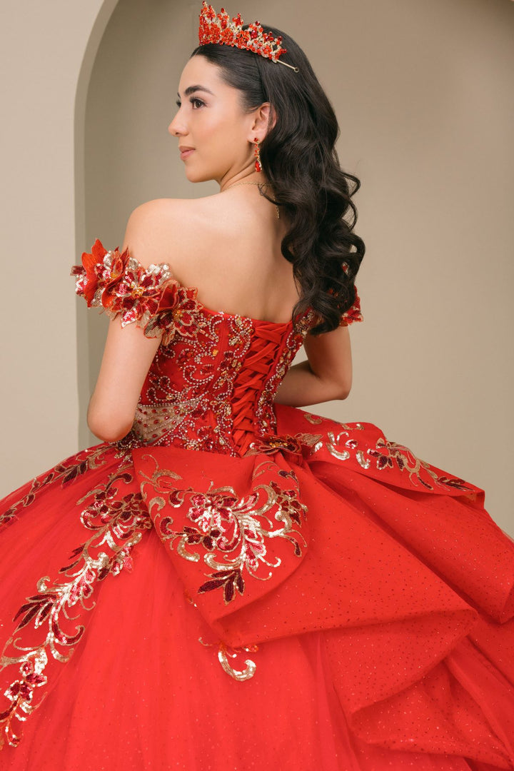 Off Shoulder Ball Gown by Cinderella Couture 8420JQ