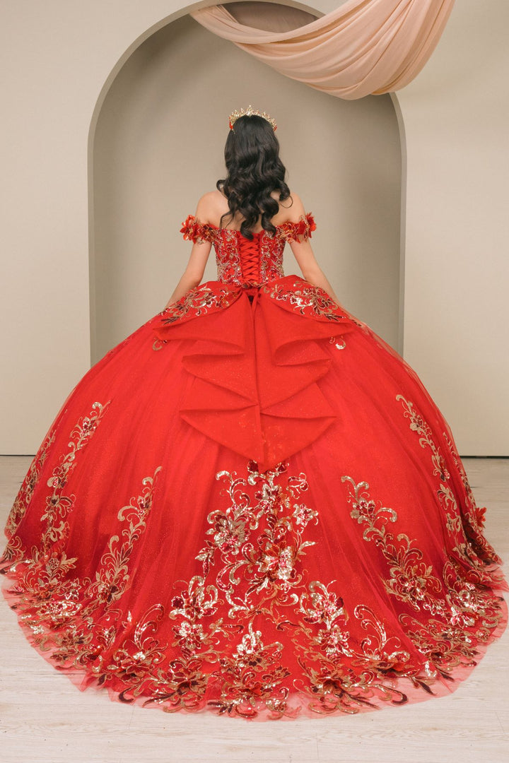 Off Shoulder Ball Gown by Cinderella Couture 8420JQ