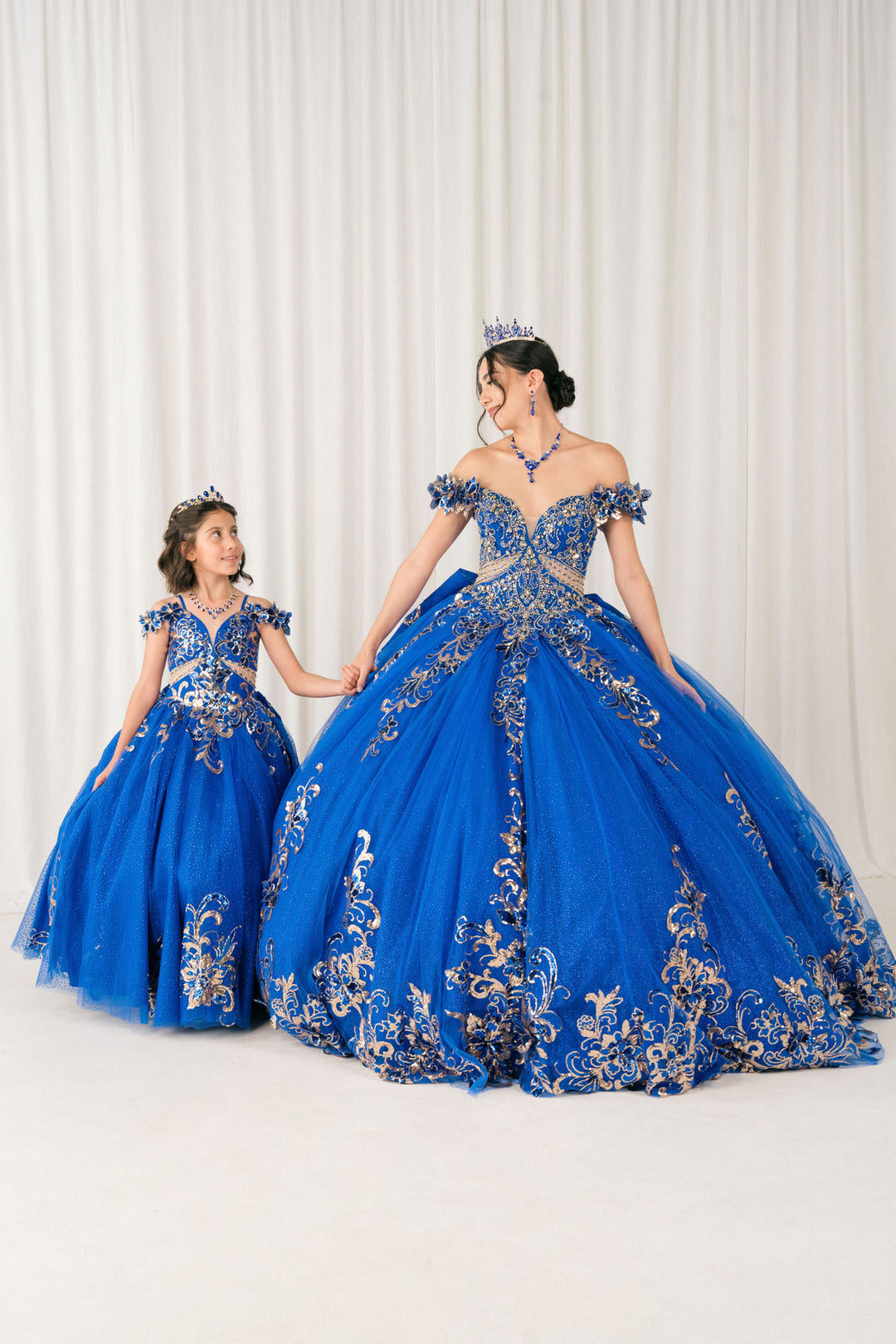 Off Shoulder Ball Gown by Cinderella Couture 8420JQ