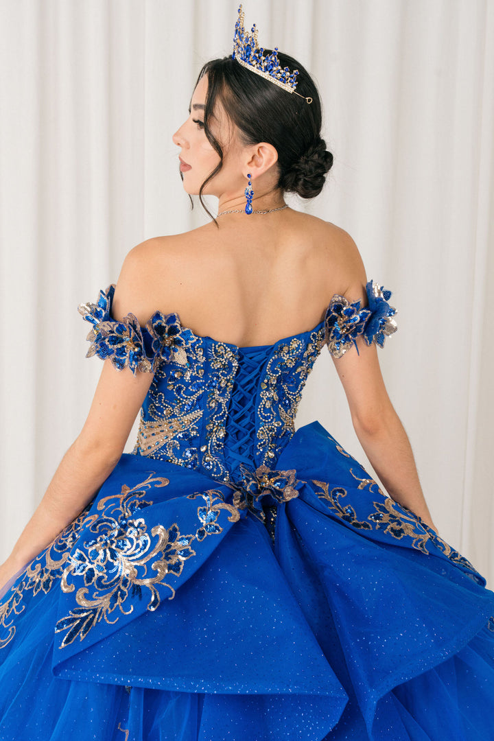 Off Shoulder Ball Gown by Cinderella Couture 8420JQ