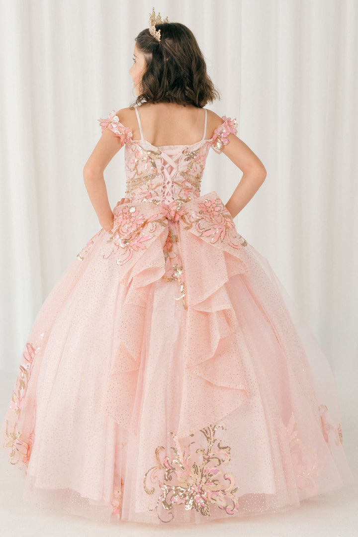Girls Off Shoulder Gown by Cinderella Couture 8420