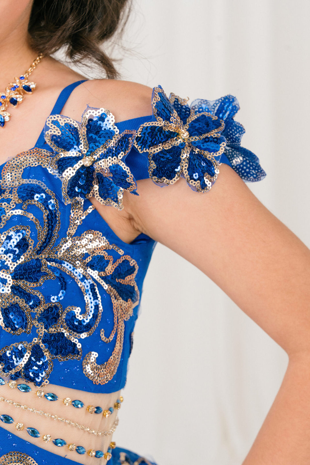 Girls Off Shoulder Gown by Cinderella Couture 8420