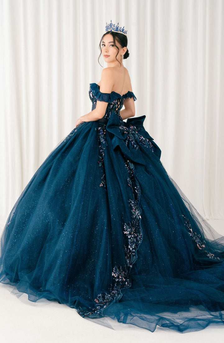 Off Shoulder Ball Gown by Cinderella Couture 8440JQ