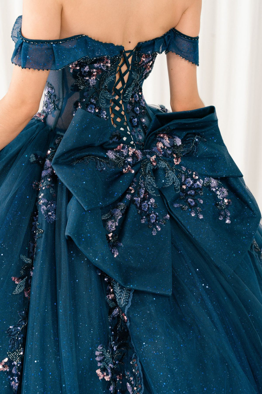 Off Shoulder Ball Gown by Cinderella Couture 8440JQ