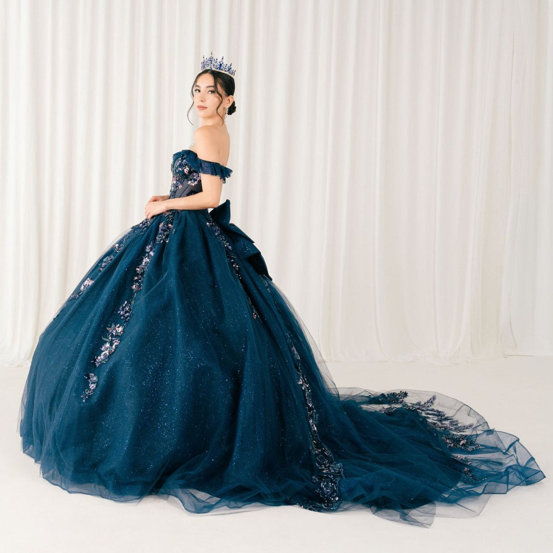 Off Shoulder Ball Gown by Cinderella Couture 8440JQ